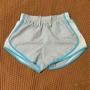 Grey, Blue, and White Nike Shorts